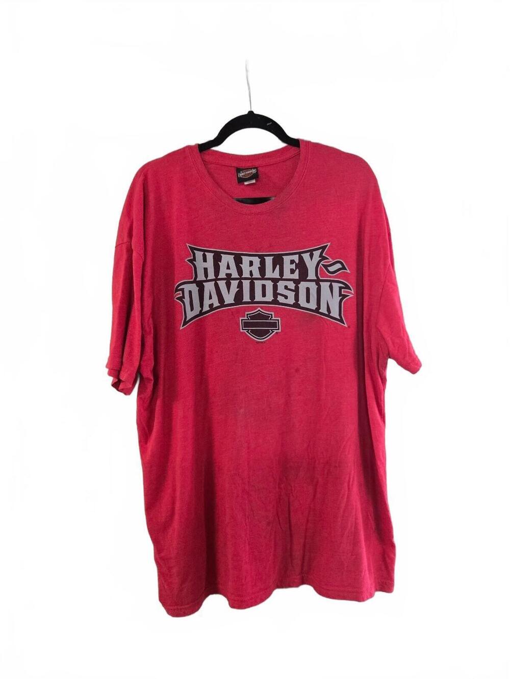 Harley-Davidson Red Graphic T-Shirt Key West Florida Eagle Logo